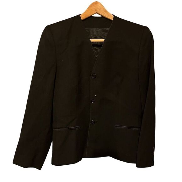 Daniel for Spellbound Women's Black Striped Skirt Suit Set Size 8 Vintage - Picture 8 of 8